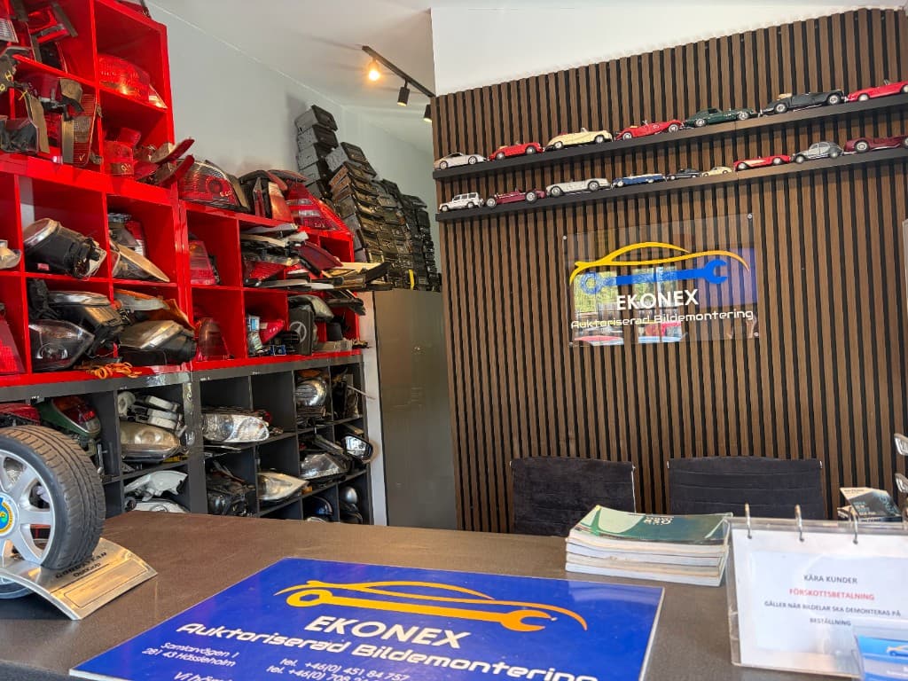 Ekonex kontor och reception på Samlarvägen 1 i Hässleholm
